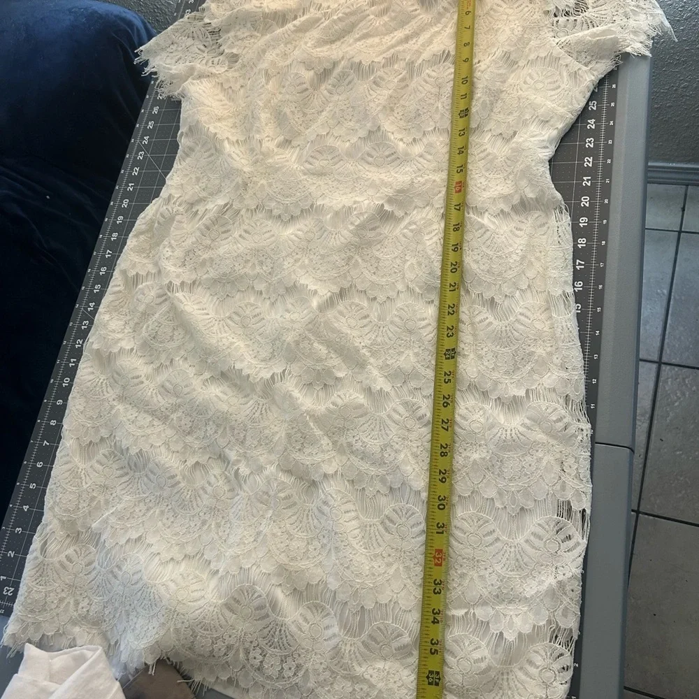Preston & York White Lace Mini Dress - Picture 2 of 9